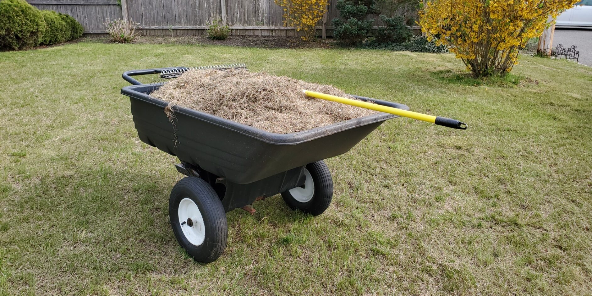 User Test Review of the Groundskeeper II Rake 55” - Woodwaker